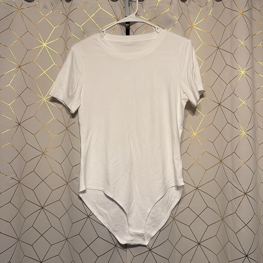 Classic White Bodysuit Blouse